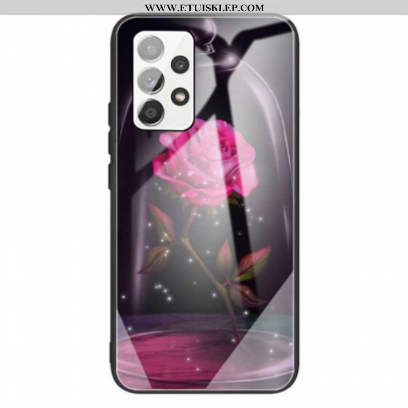 Etui do Samsung Galaxy A13 Magiczne Różowe Szkło Hartowane